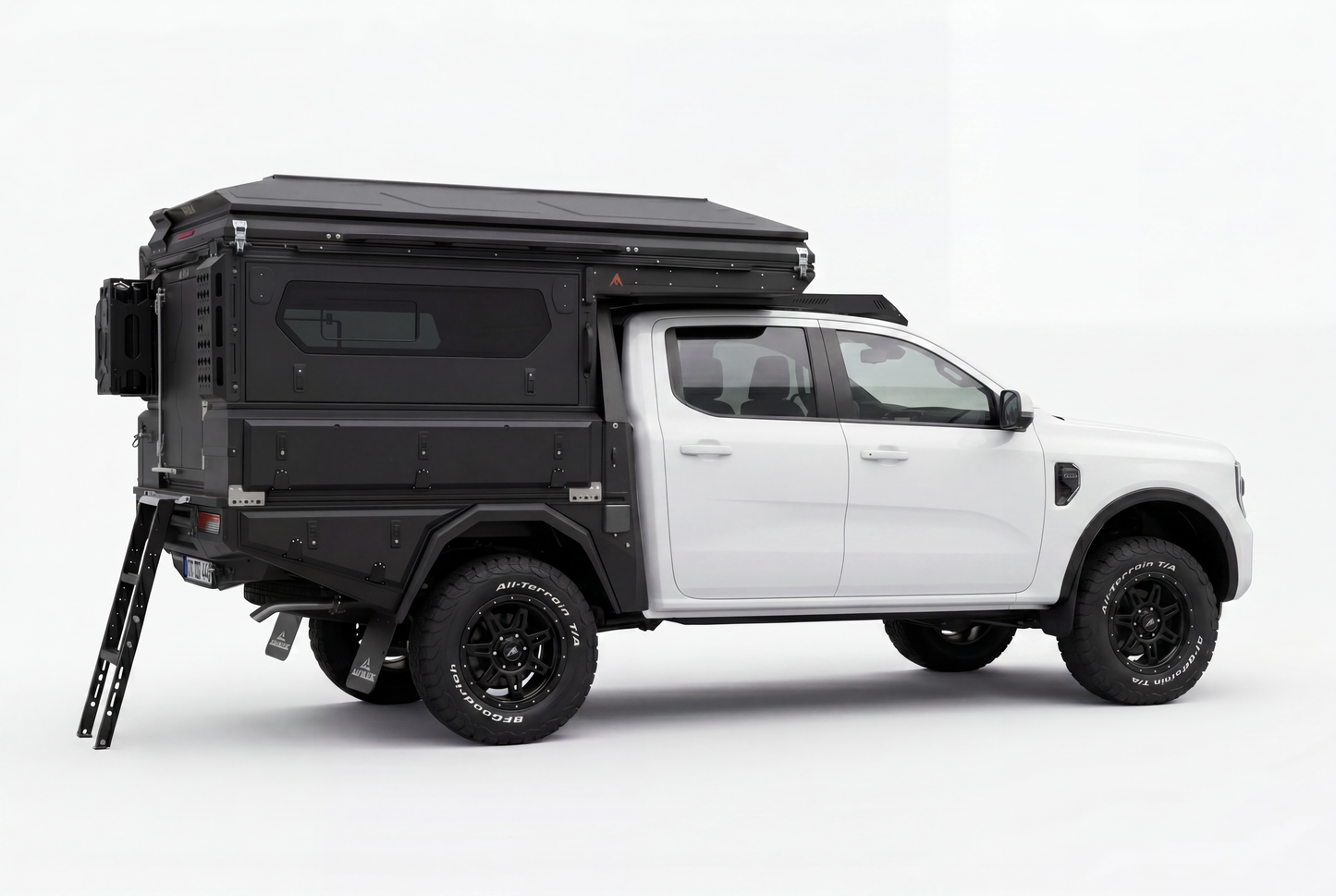 ModCAP Compact - AluBlack Flatbed mit Stauboxen - Extrakabine