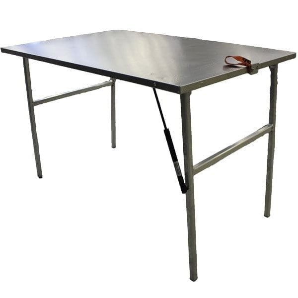 Produktbild des Faltbaren Campingtisch von Alu-Cab. Aus Aluminium mit Gasdruckfedern.