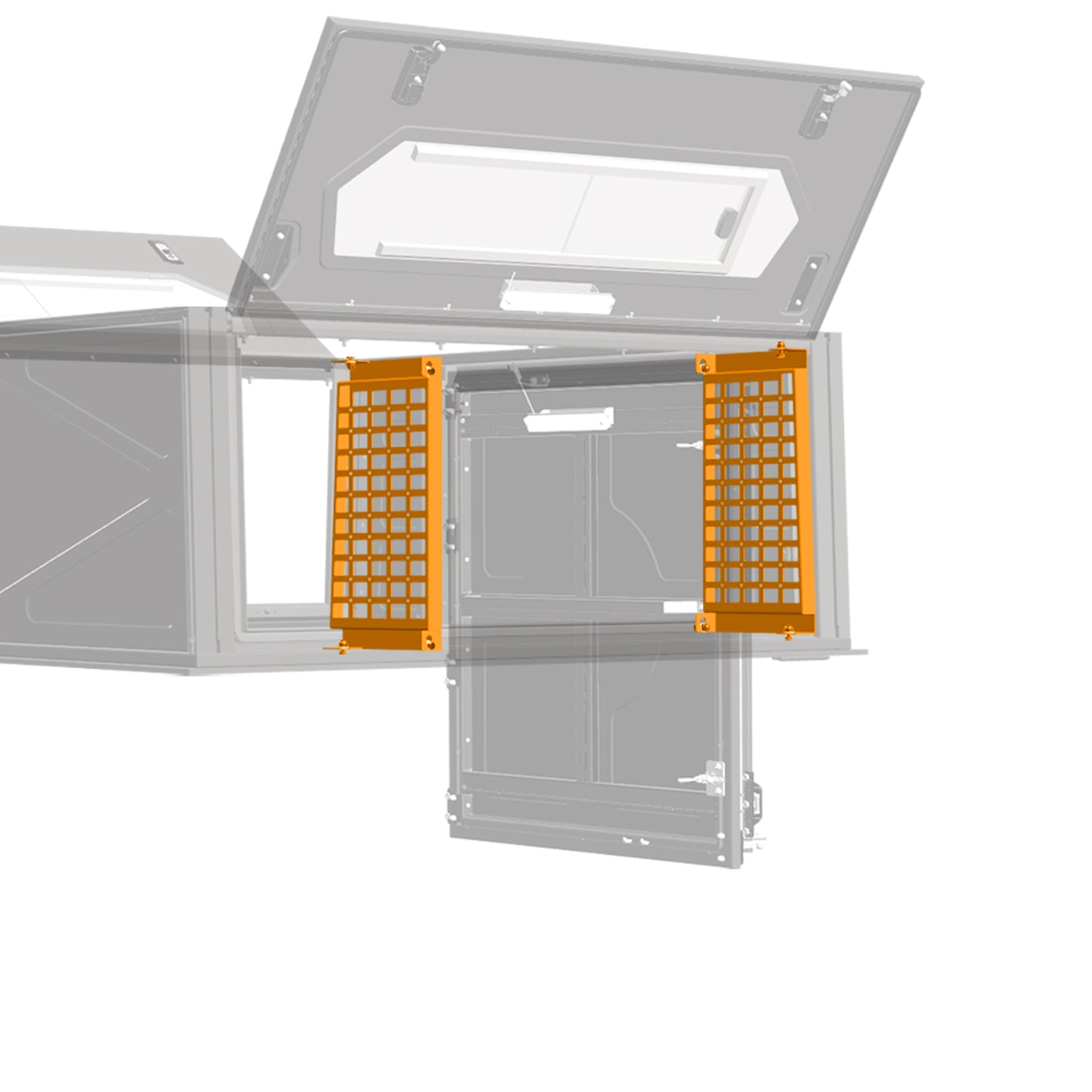 Molleplatte Innen Hinteres Eck Land Cruiser (2er Set)