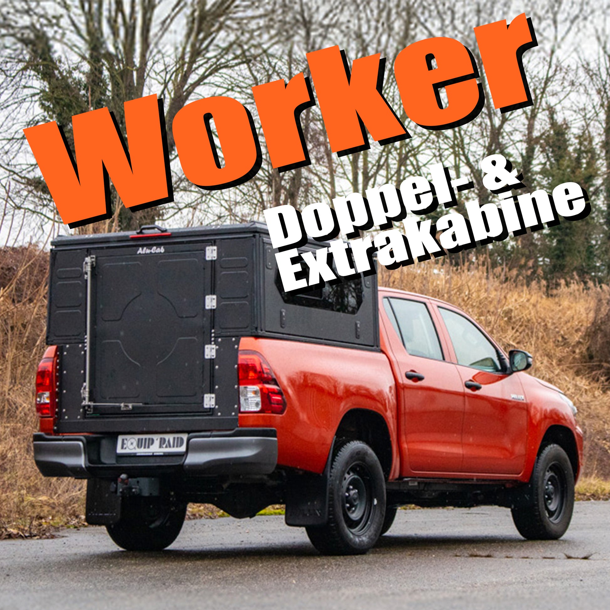 ModCAPWorker für Doppel- und Extrakabine. Auf einem Pick-Up montiert.