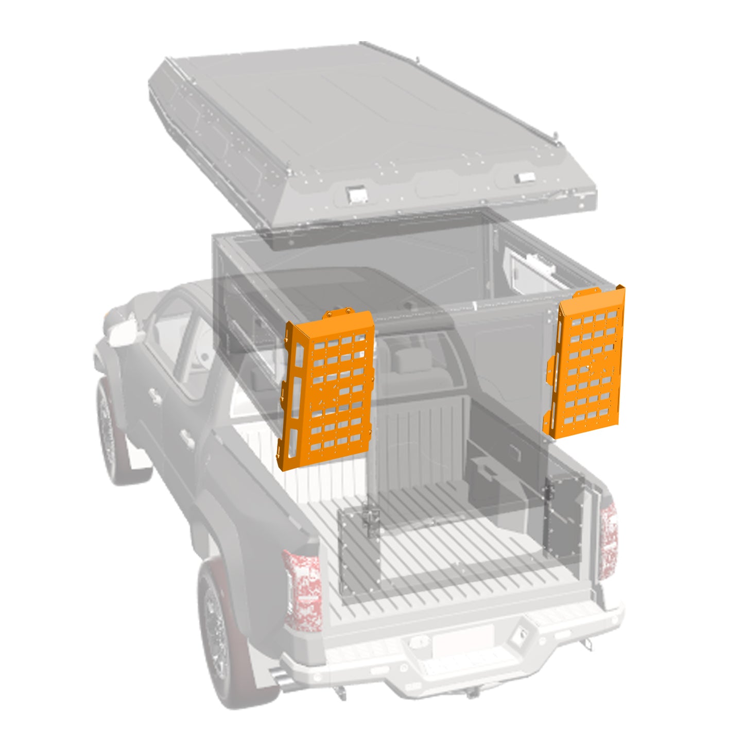 Molle Plate Side Exterior Filler Extra Cab (Set of 2)