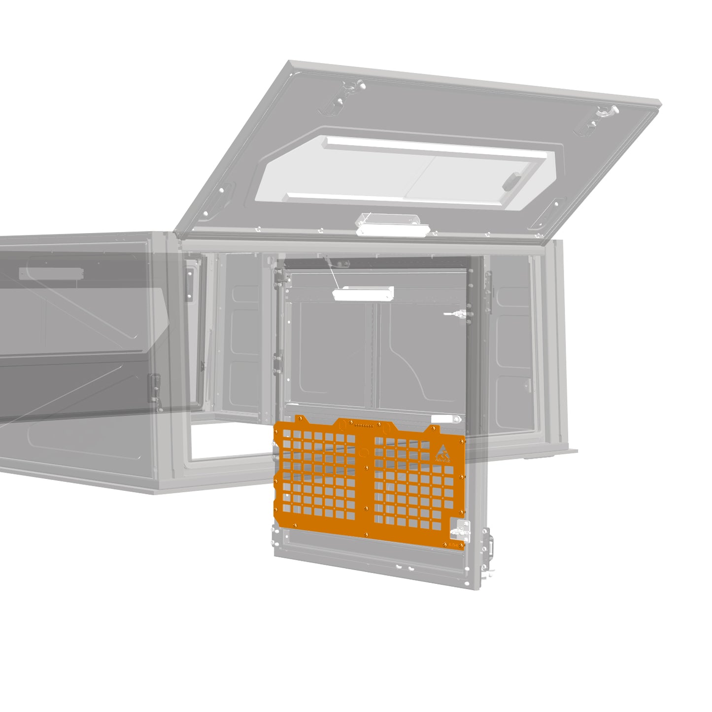 Molle Plate Rear Door Bottom Double Cab & Extra Cab