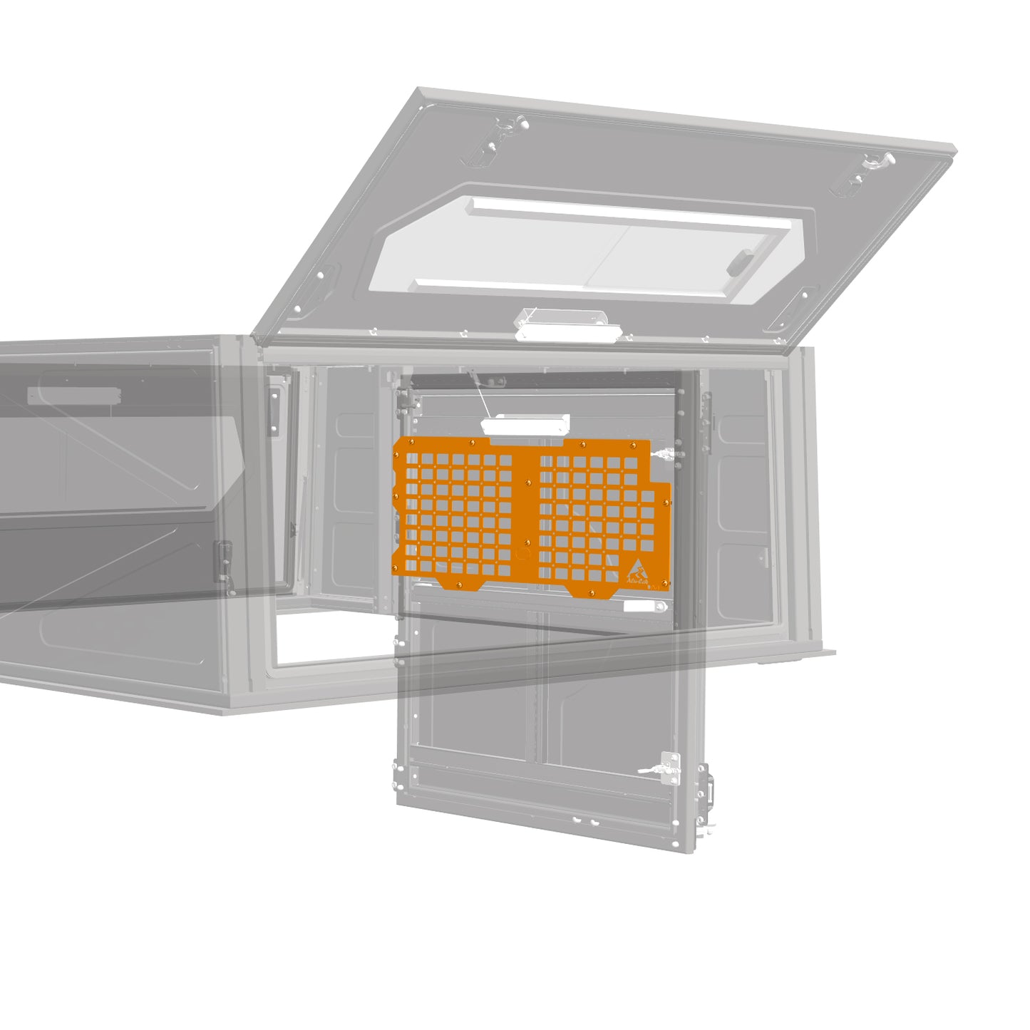 Molle Plate Rear Door Top Double Cab & Extra Cab