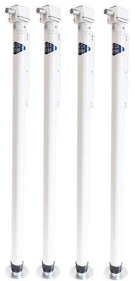 Rieco-Titan Kurbelstützen (4x Stück) Silber